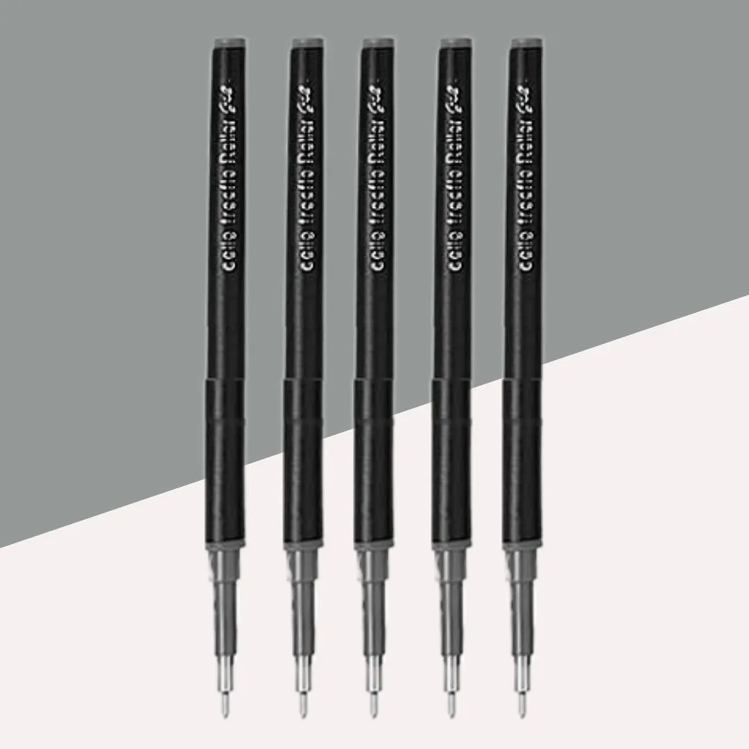 ( 10 pcs.) Cello Freeflo Gel Ink Roller Pen Refill – Black