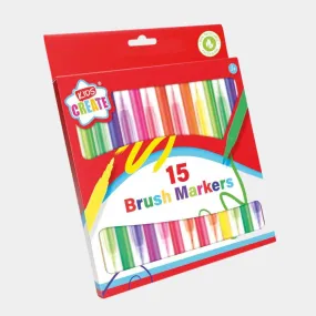 12 Brush Markers