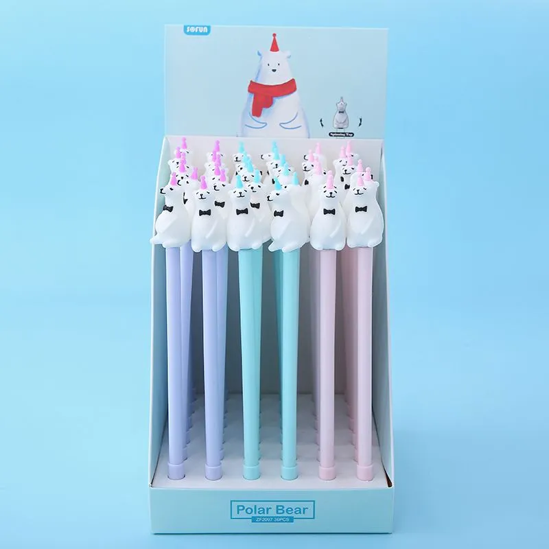 223332 SPINNING POLAR BEAR GEL PEN-17