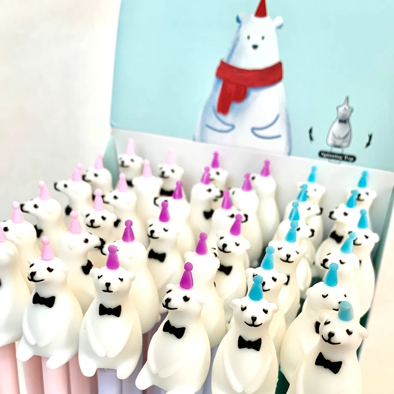 223332 SPINNING POLAR BEAR GEL PEN-17