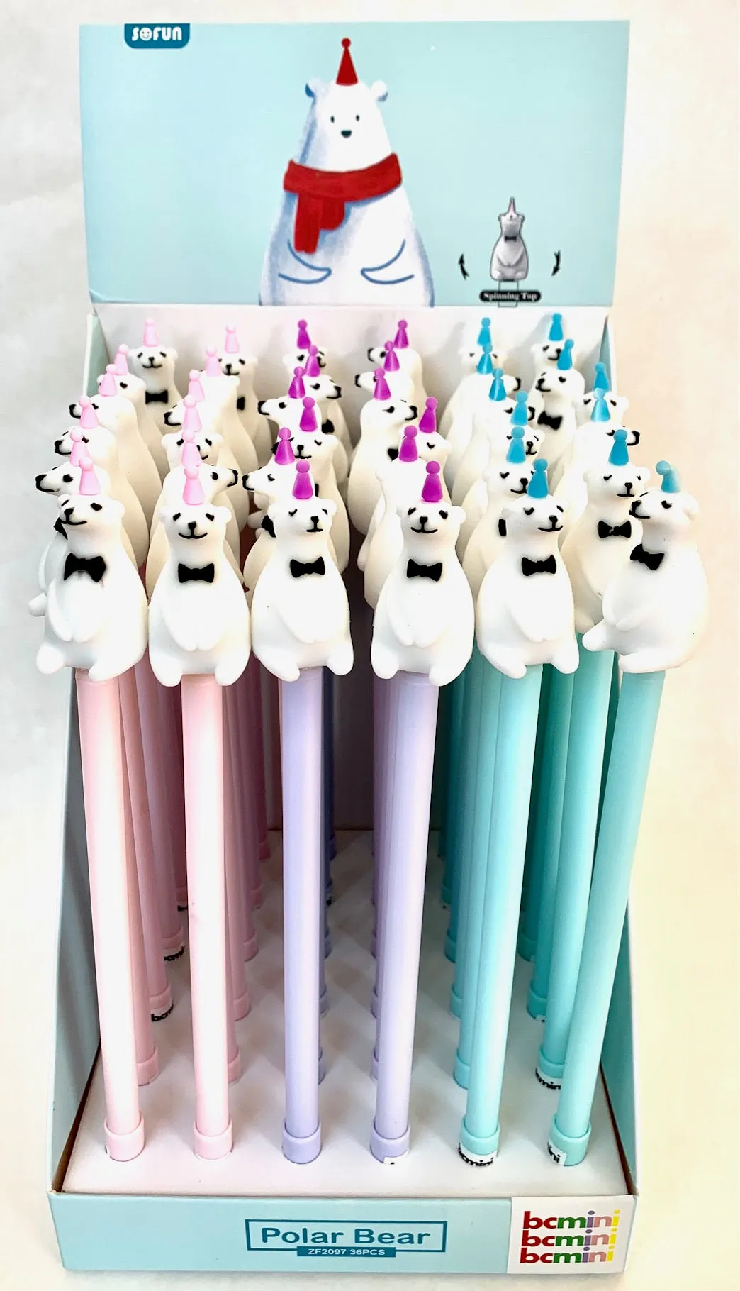 223332 SPINNING POLAR BEAR GEL PEN-17