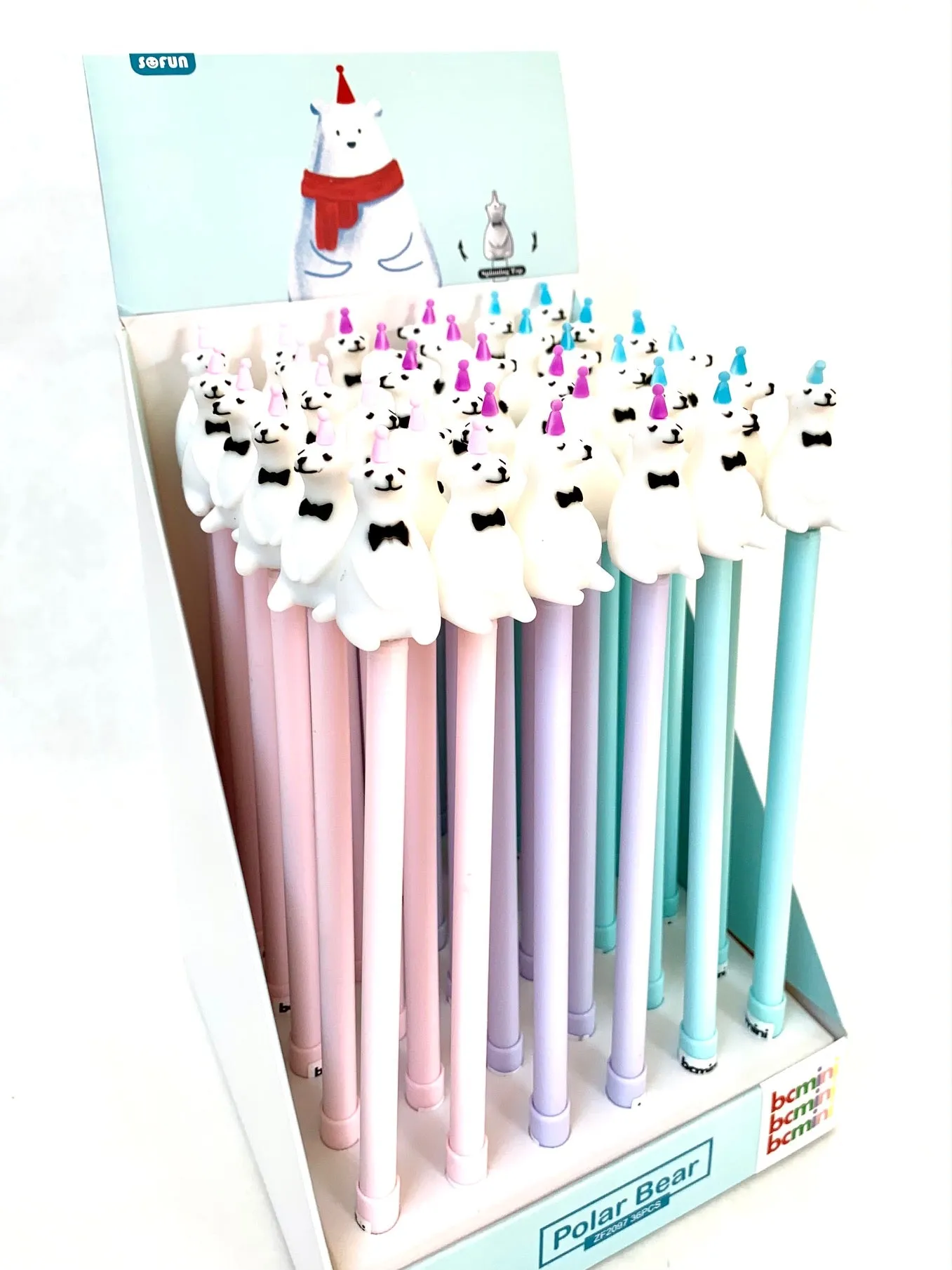 223332 SPINNING POLAR BEAR GEL PEN-17