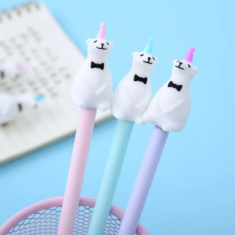 223332 SPINNING POLAR BEAR GEL PEN-17