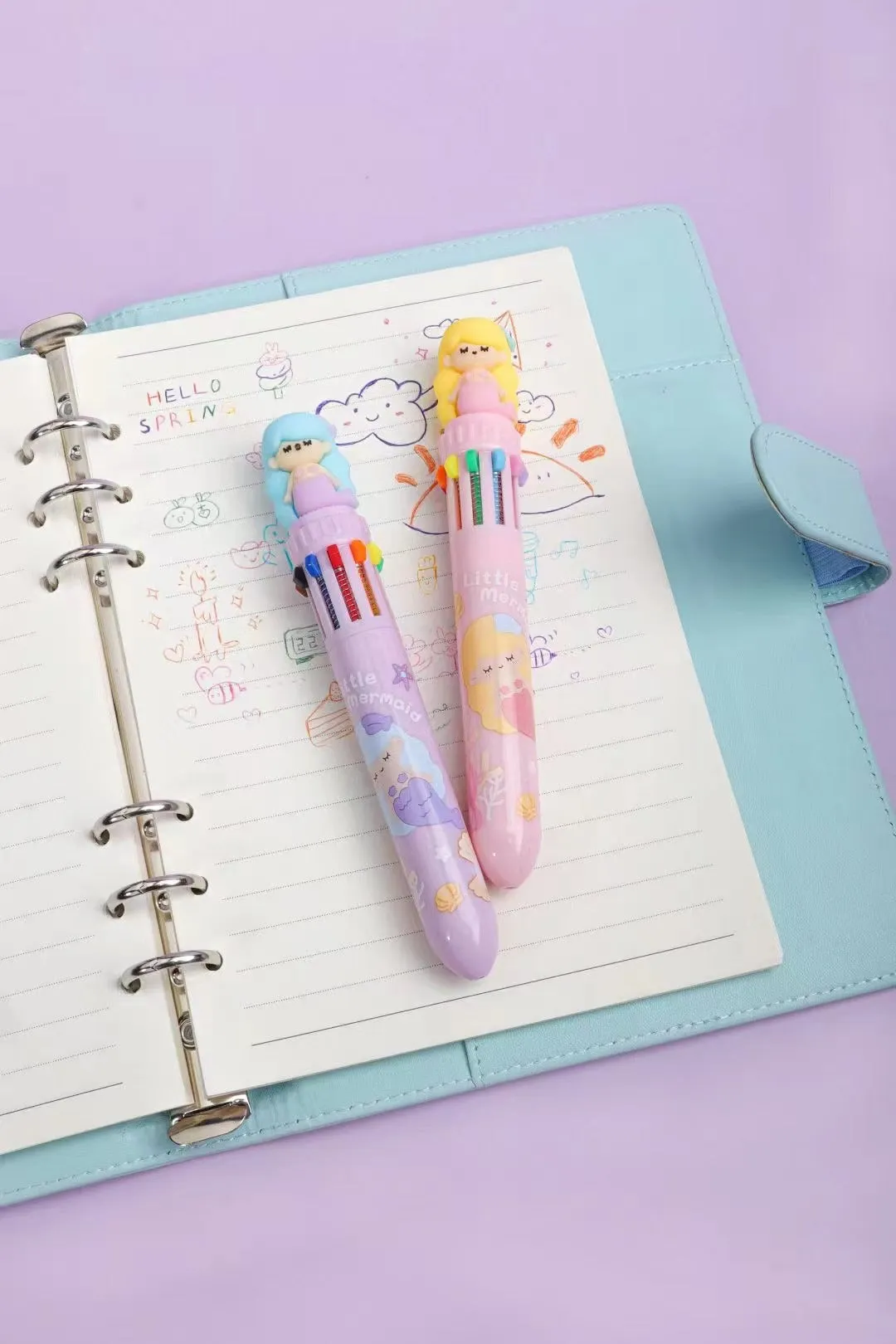 230052 MERMAID 10-COLOR RETRACTABLE BALL PEN-23