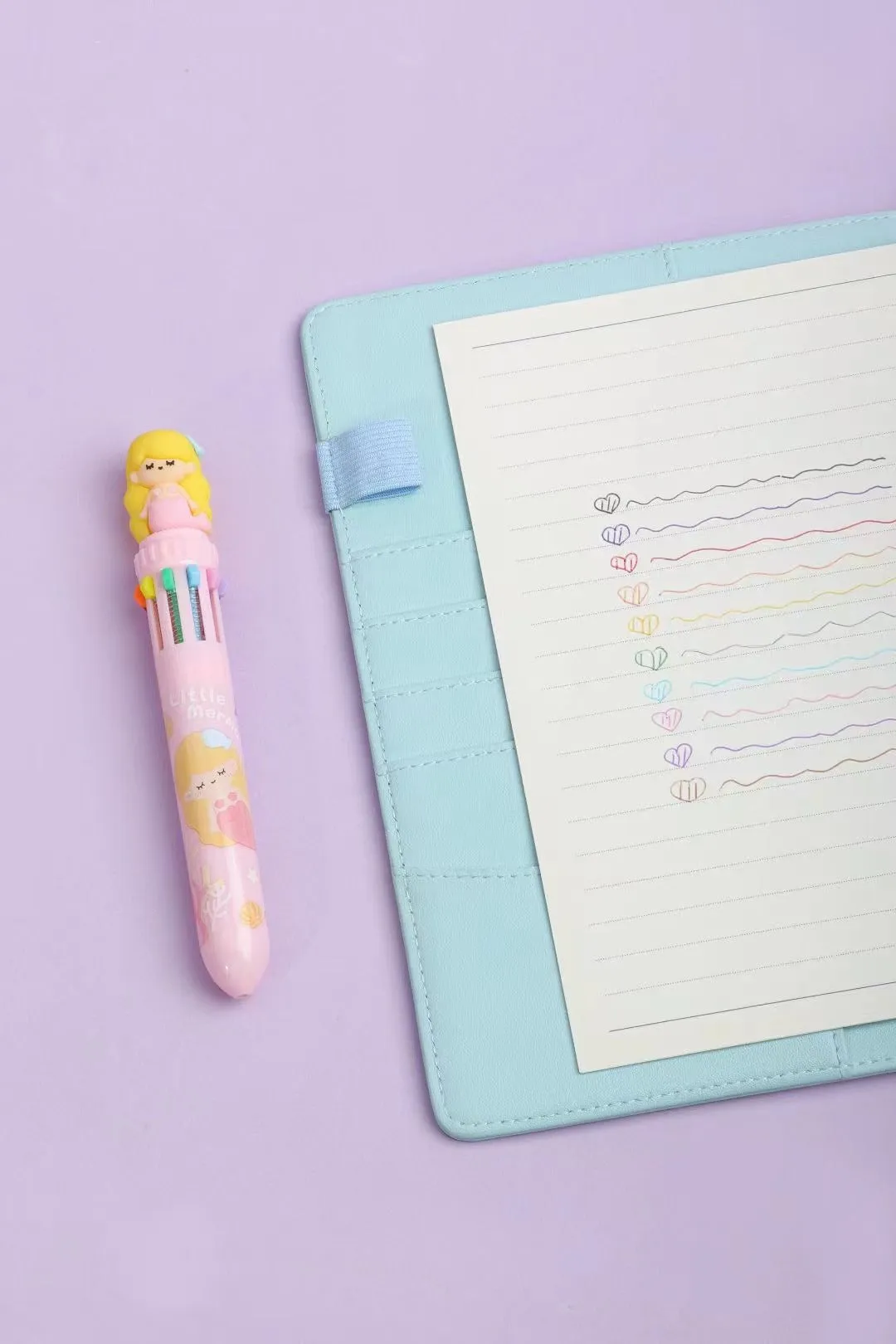 230052 MERMAID 10-COLOR RETRACTABLE BALL PEN-23