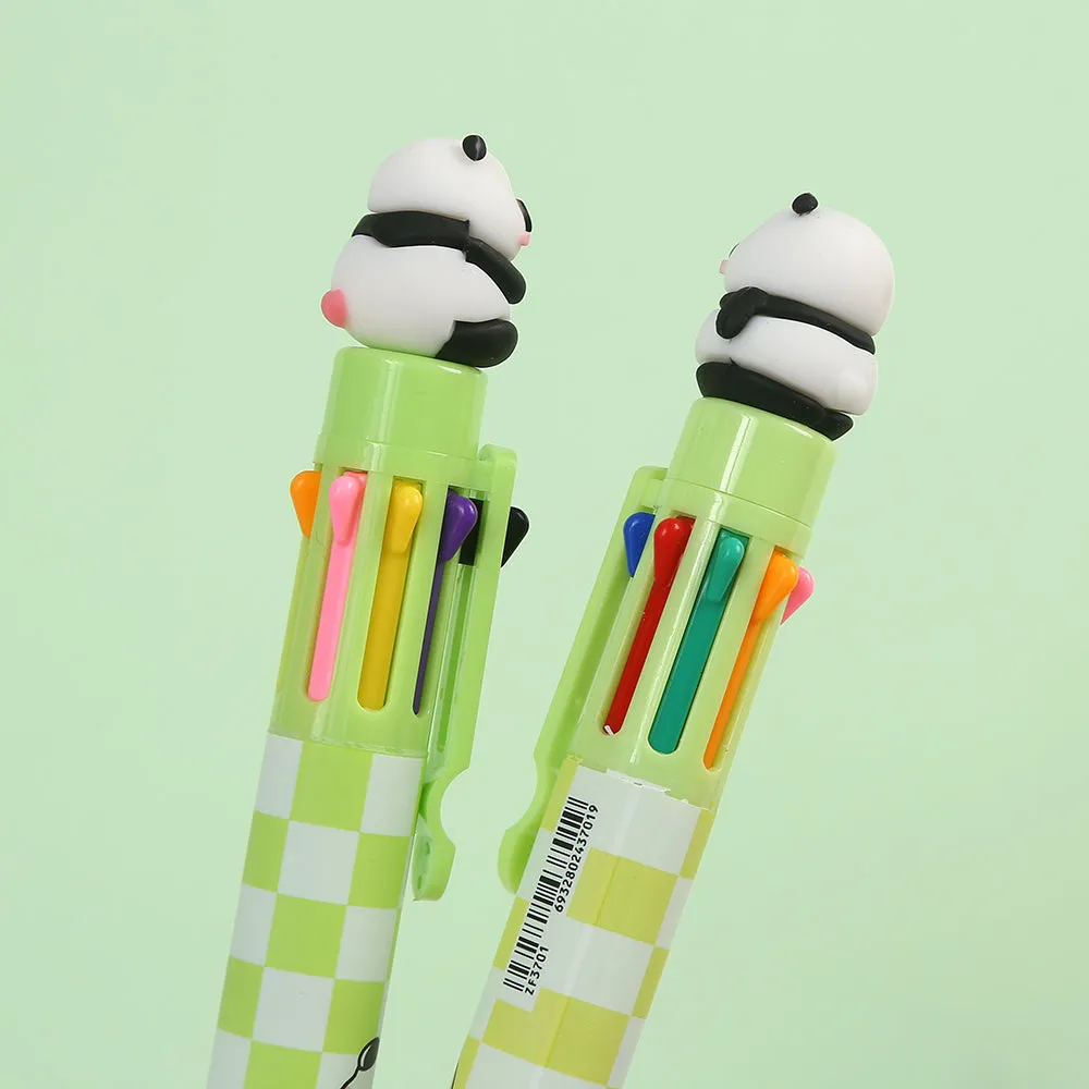 23023 PANDA 8-COLOR RETRACTABLE BALL PEN-24