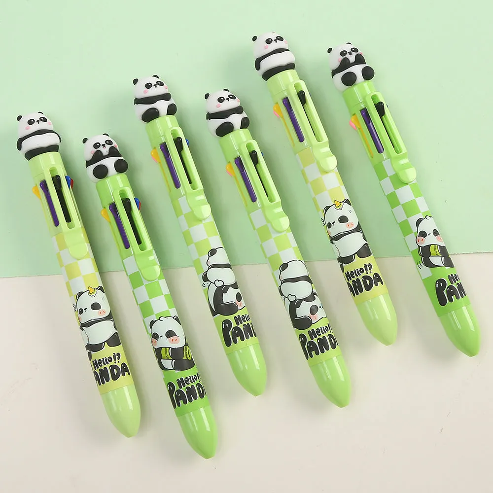 23023 PANDA 8-COLOR RETRACTABLE BALL PEN-24