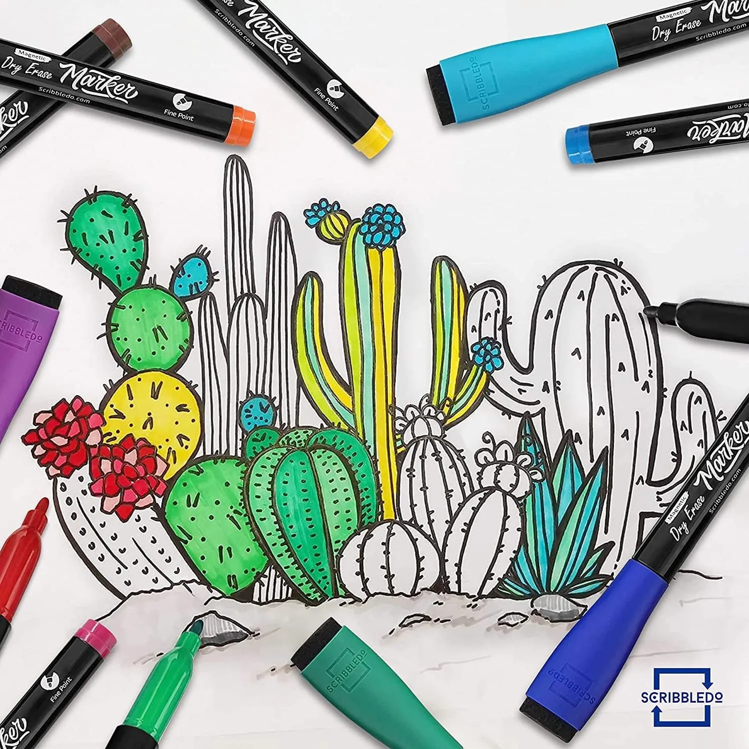 36 pack Fine Tip Dry Erase Color Markers