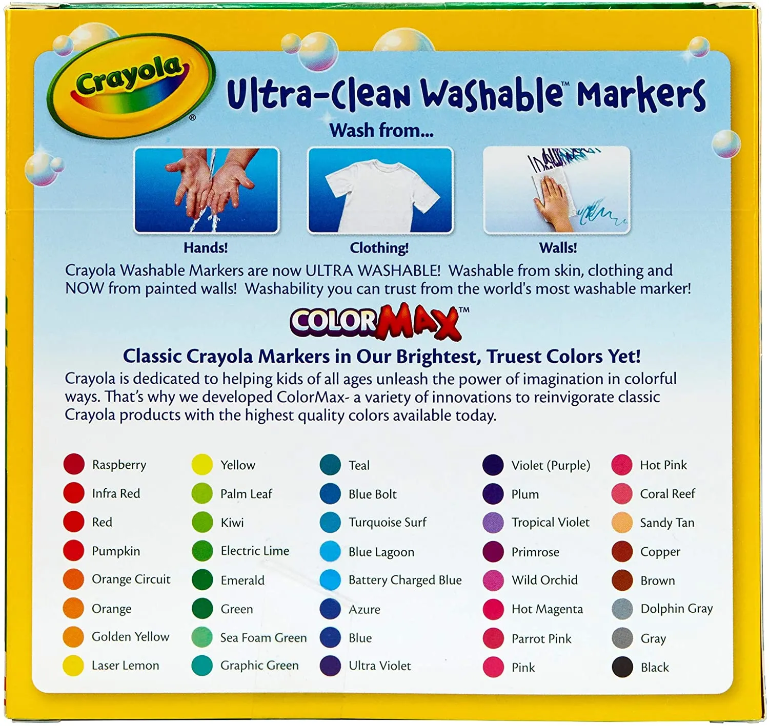 40 ct. Ultra-Clean Washable Assorted Markers Broad Line