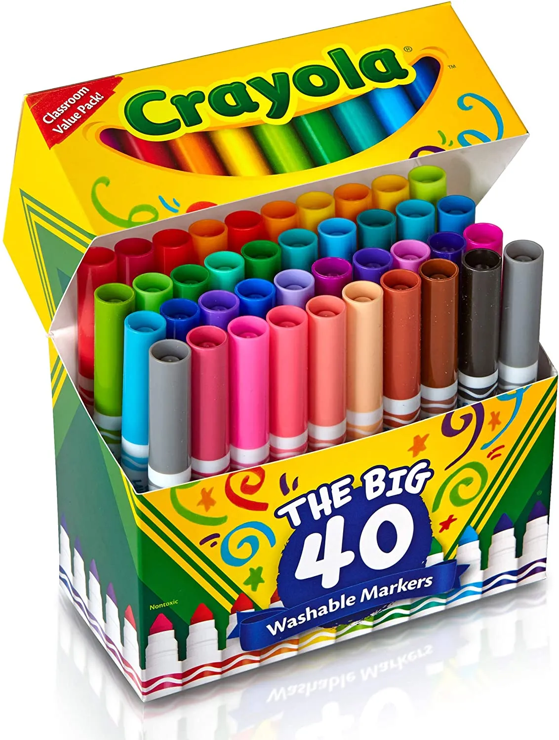 40 ct. Ultra-Clean Washable Assorted Markers Broad Line