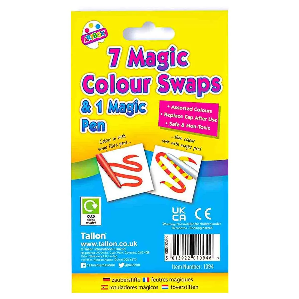 Artbox 7 Magic Colour Swap Pens & 1 Magic Pen