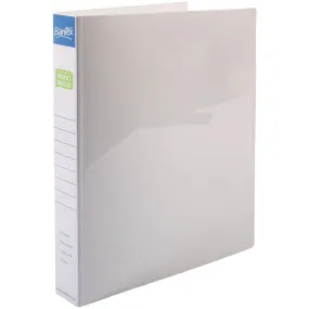 Bantex Poly Ring Binder 3D 25Mm A4 White