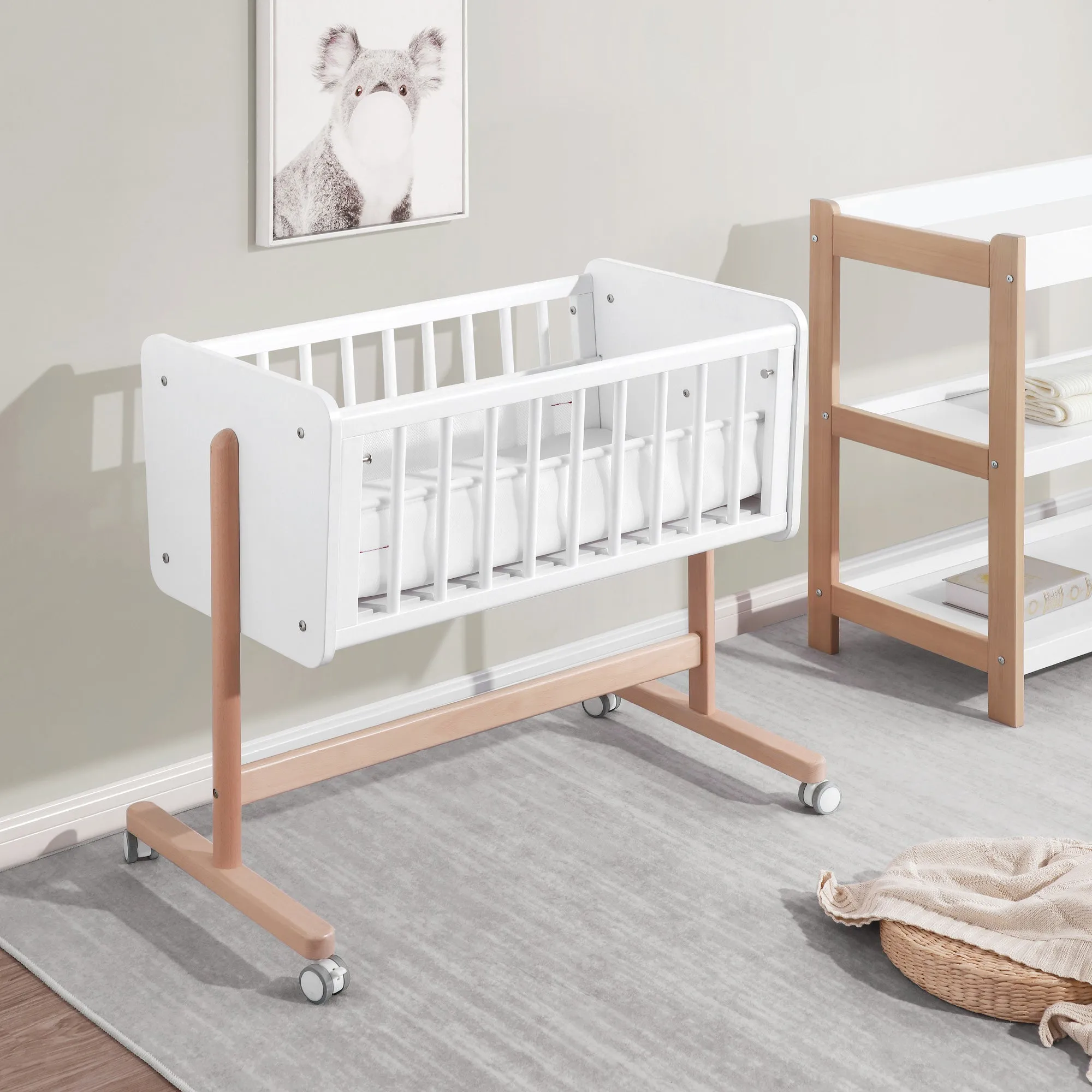 Boori Neat Bedside Sleeper (Mattress Included)