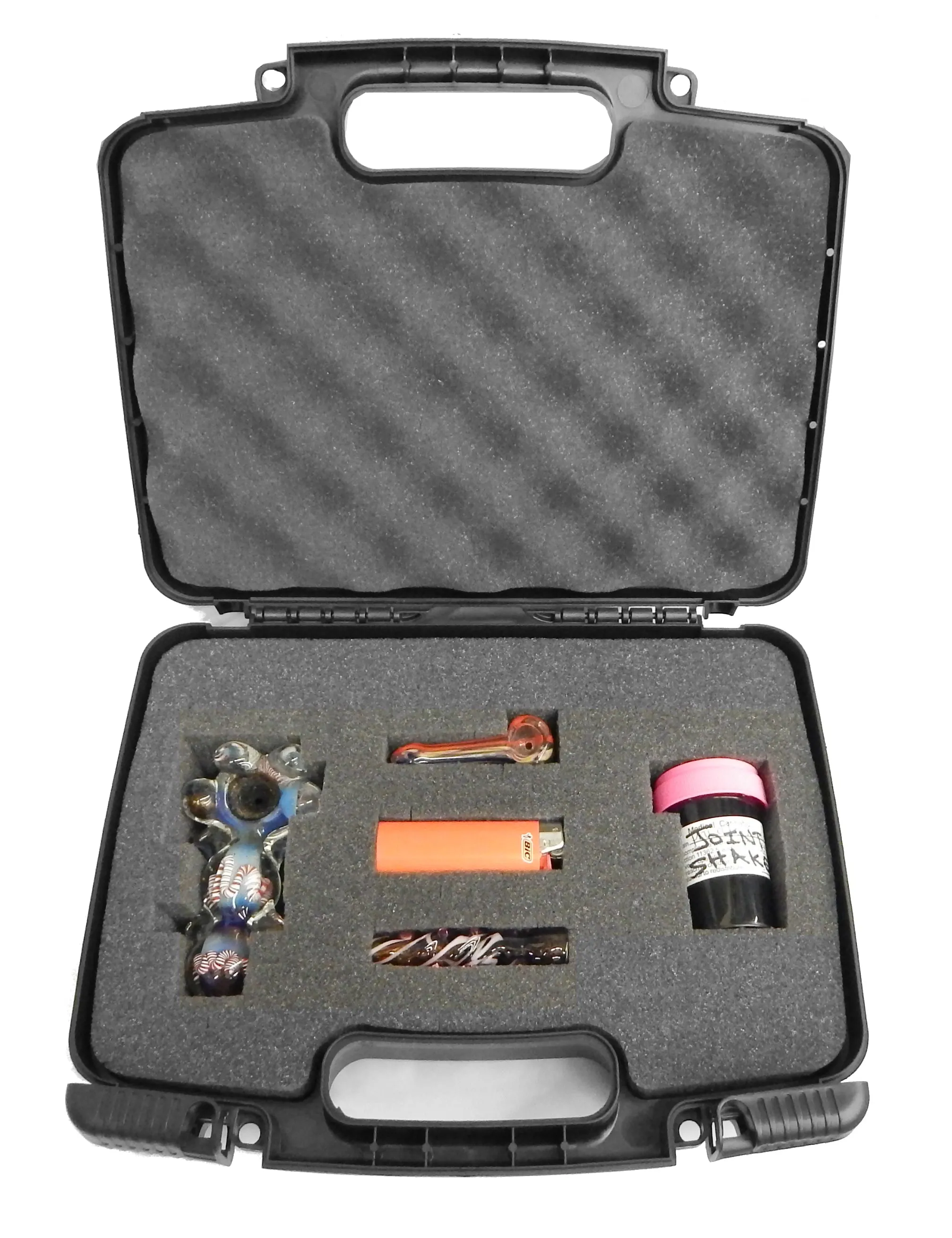 CLOUD/TEN 12" Hard Travel Case with Padlock Rings and Customizable Foam - Fits Accessories up to 11" x 7.25" x 2.75"