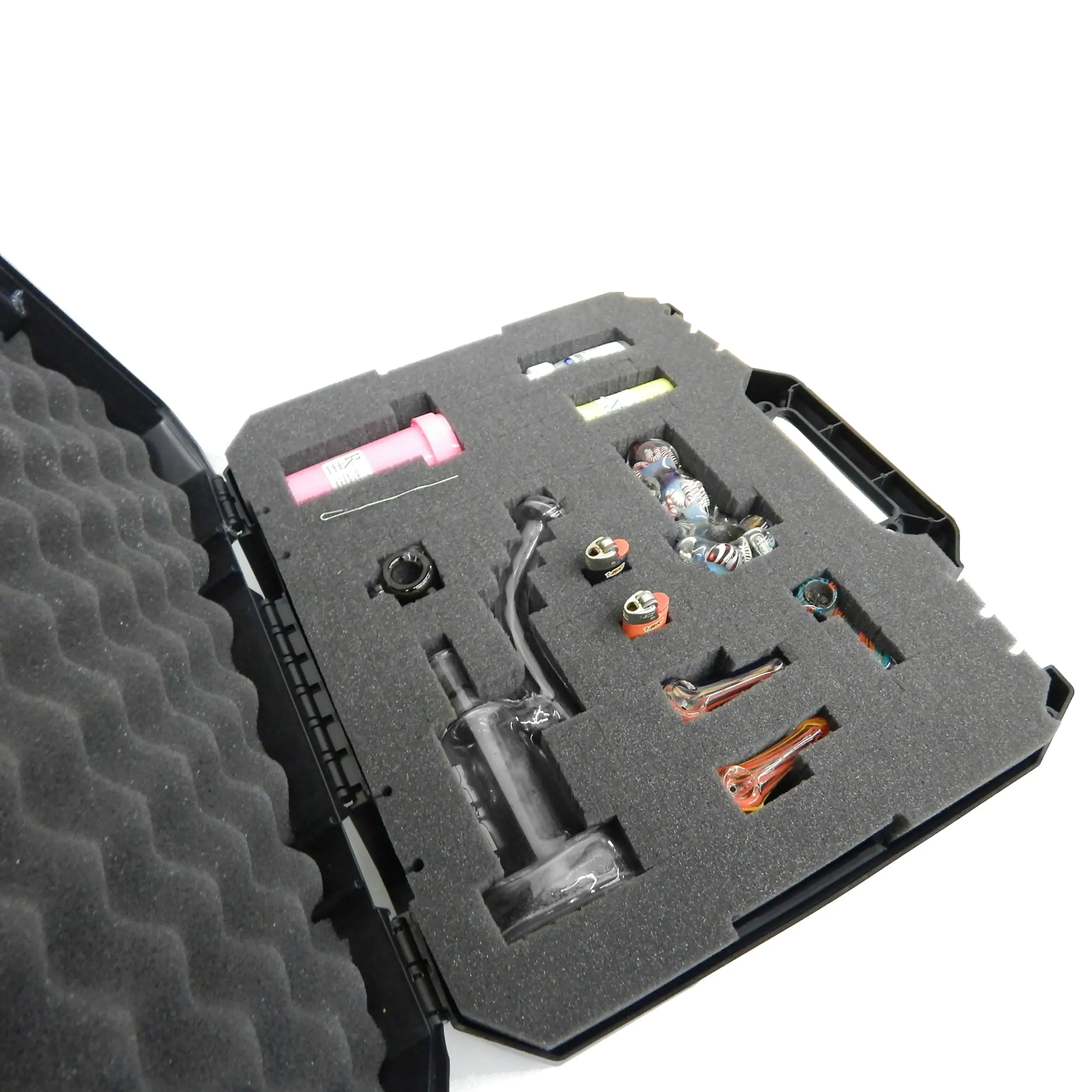 CLOUD/TEN 16" Hard Travel Case with Padlock Rings and Customizable Foam - Fits Accessories up to 14" x 10.75" x 4"