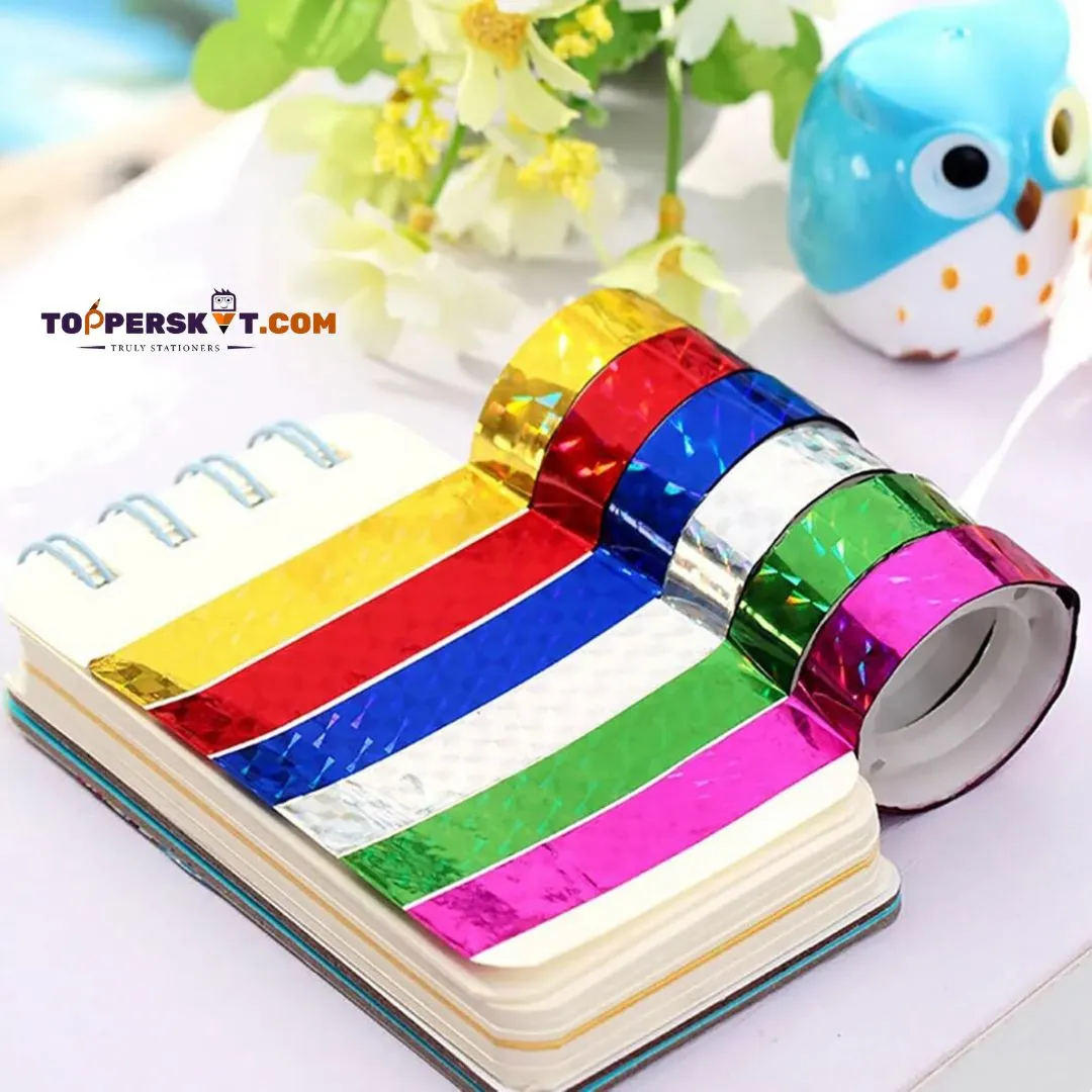 Coloured Sparkle Tape – 1/2 Inch for Creative Projects (Pack of 36 )