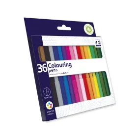 Colourung Pens Fibre Tipped 36 Pack