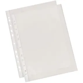 Cumberland Sheet Protector Pvc 200 Micron Extra Heavy Duty Glass A3 Clear Pack 25