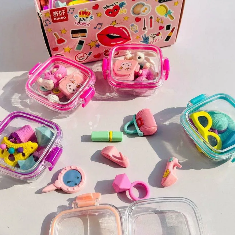 Cute 3D Girl Fashion Erasers