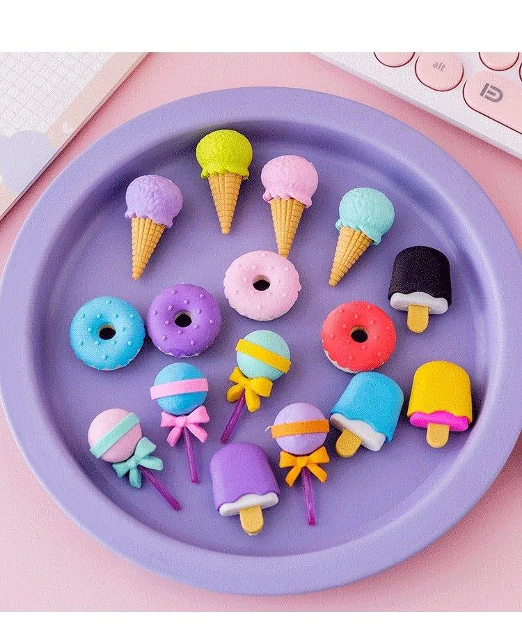 Cute Eraser Set For kids (Pack of 1 , Assorted Design)