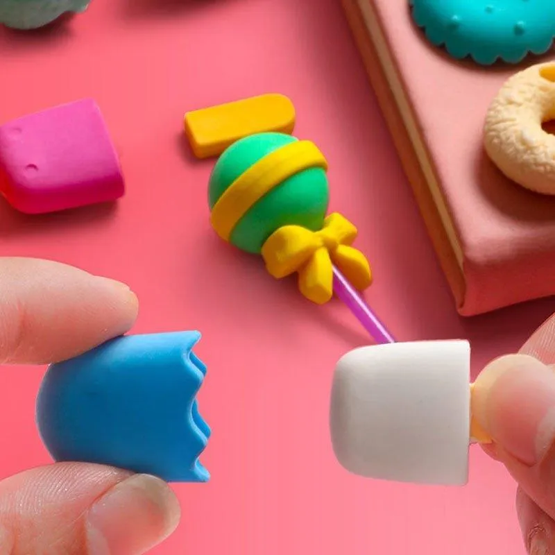 Cute Eraser Set For kids (Pack of 1 , Assorted Design)