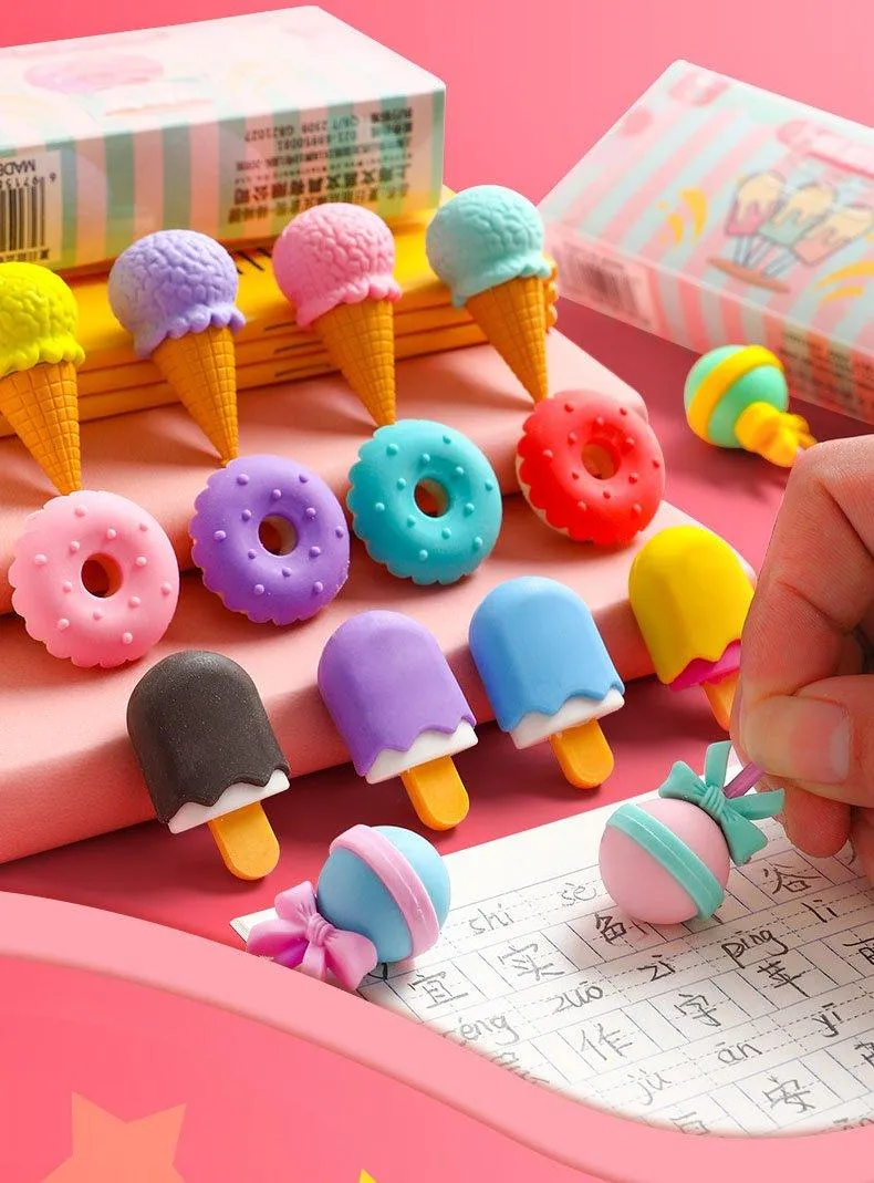 Cute Eraser Set For kids (Pack of 1 , Assorted Design)