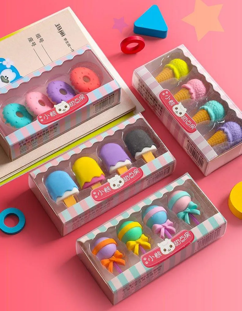 Cute Eraser Set For kids (Pack of 1 , Assorted Design)