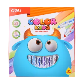 Deli Color Kids Felt Pen Washable 1.0-5.0mm 24C
