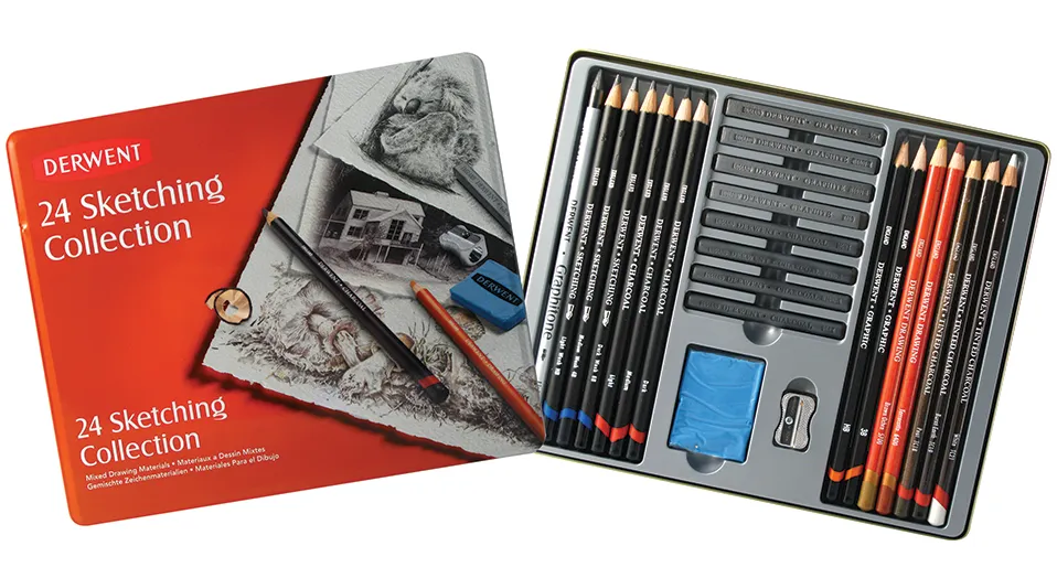 Derwent Sketching Collection - Tin of 24