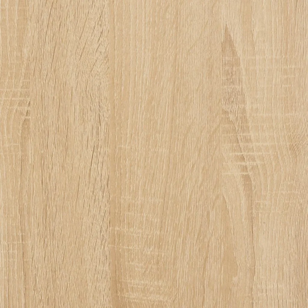 Desk White and Sonoma Oak 90x45x76 cm Engineered Wood