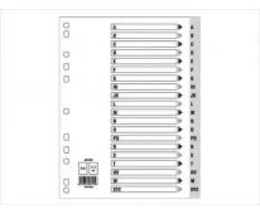 Divider (A-Z) A4 Gray (PVC)