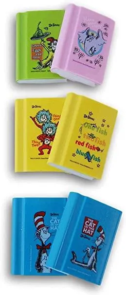 Dr. Seuss Mini Book Erasers (Each 0.250 fils)