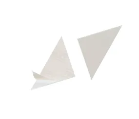 Durable CORNERFIX Self-Adhesive Triangular Corner Pockets | 100 Pack | 75x75mm