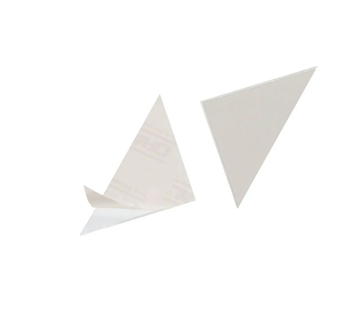 Durable CORNERFIX Self-Adhesive Triangular Corner Pockets | 100 Pack | 75x75mm