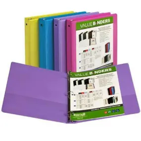 Econ View Binder Fashn 1" 6pk