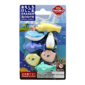 Eraser Set - Sea Creatures