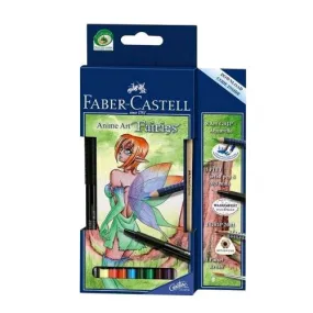 FABER-CASTELL Art Grip Aquarelle Studio Qulaity Color Pencils Anime Art "Fairies"