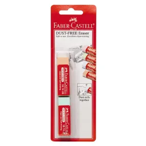 FABER-CASTELL DUST FREE ERASER 2PC B/C