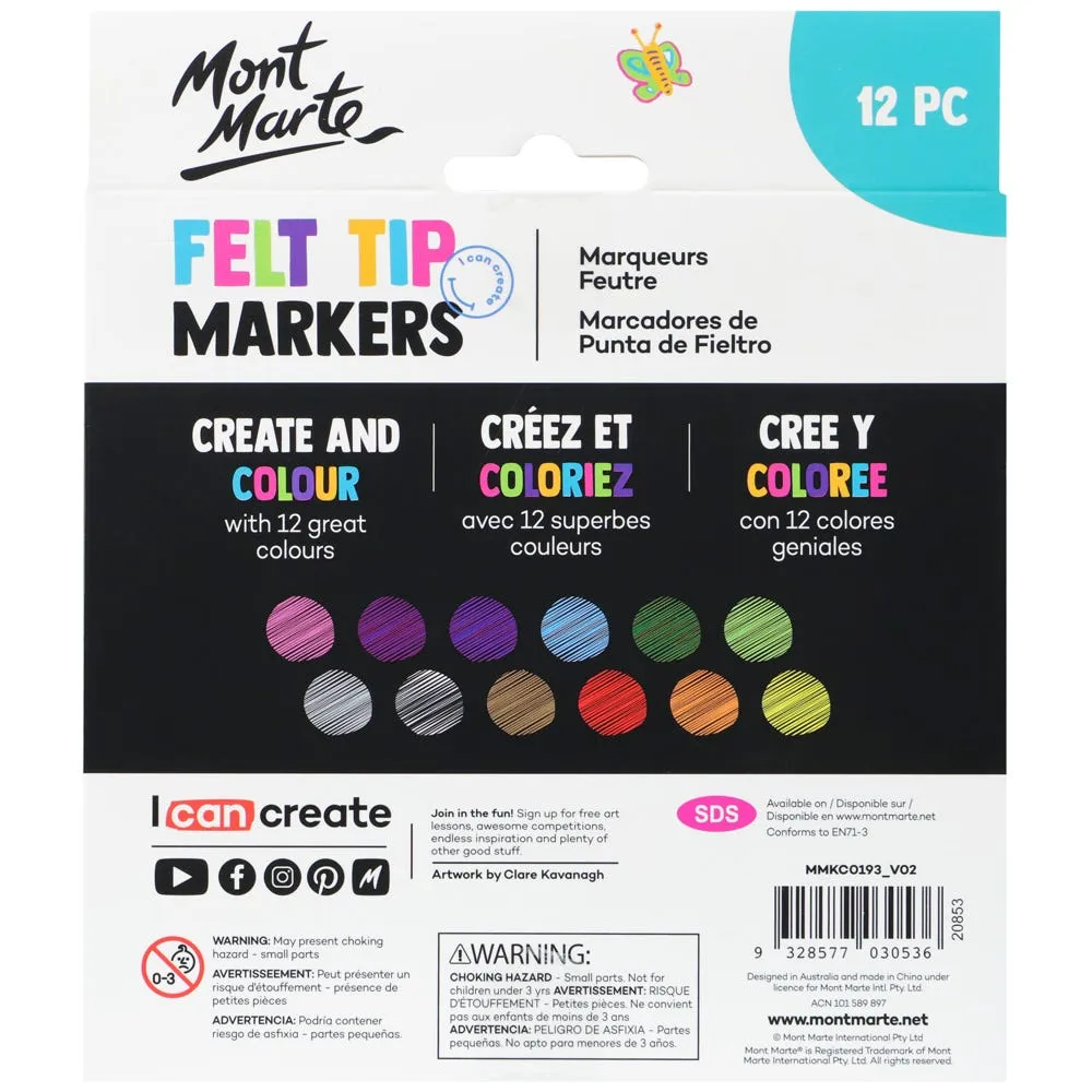 Felt Tip Markers 12pc
