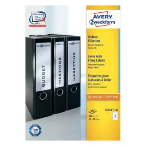 Filing Labels 61 x 192 mm