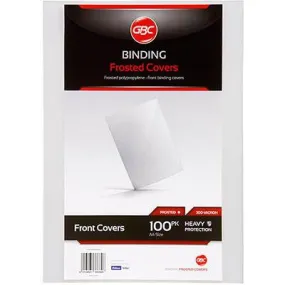 Gbc Ibico Polycover Binding Cover 300 Micron A4 Frosted Pack 100