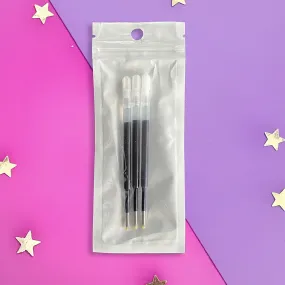 Gel Rollerball Pen Refill BLACK - 3 Pack