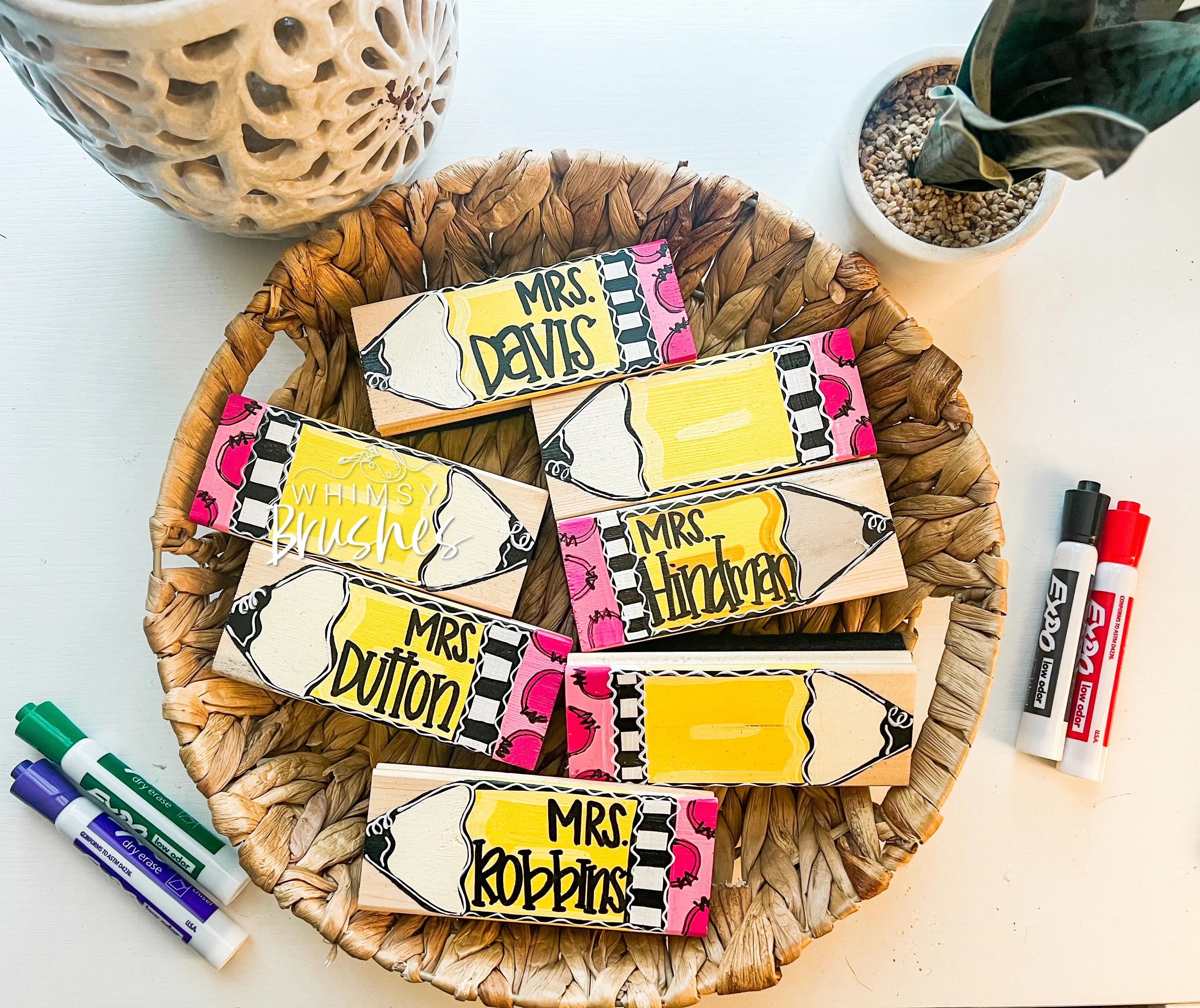 Handpainted Dry Eraser