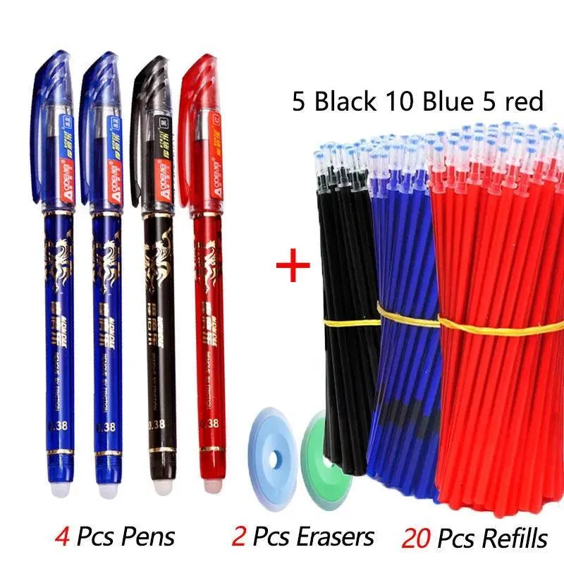 Kawaii Critter Gel Pens Set: Cute Animal Stationery Kit with Erasers