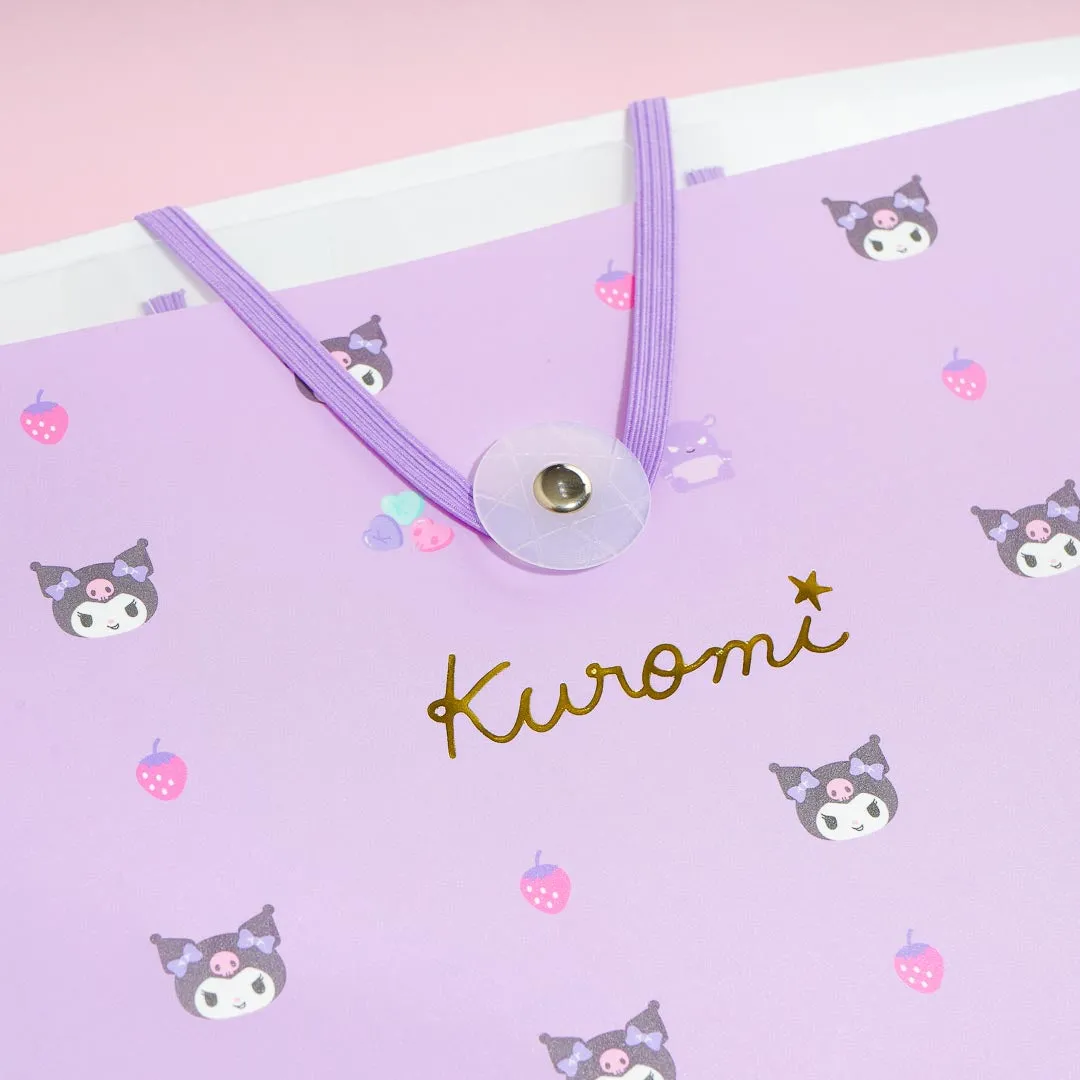 Kuromi Strawberry Multi-Pocket A4 File Folder