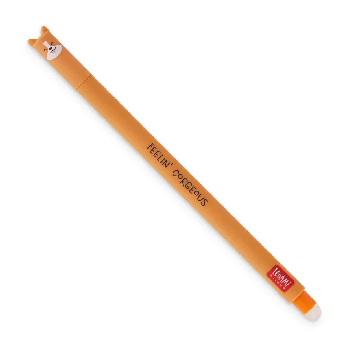 Legami Black Erasable Gel Pen - Corgi