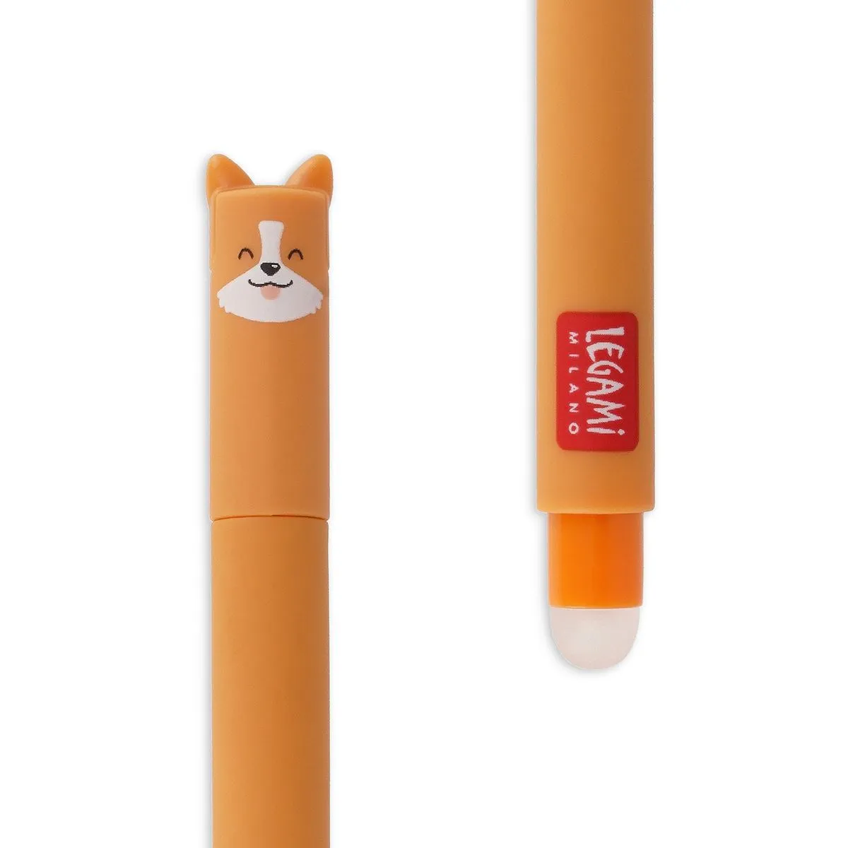 Legami Black Erasable Gel Pen - Corgi