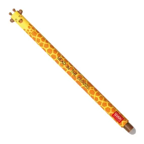 Legami Black Erasable Gel Pen - Giraffe