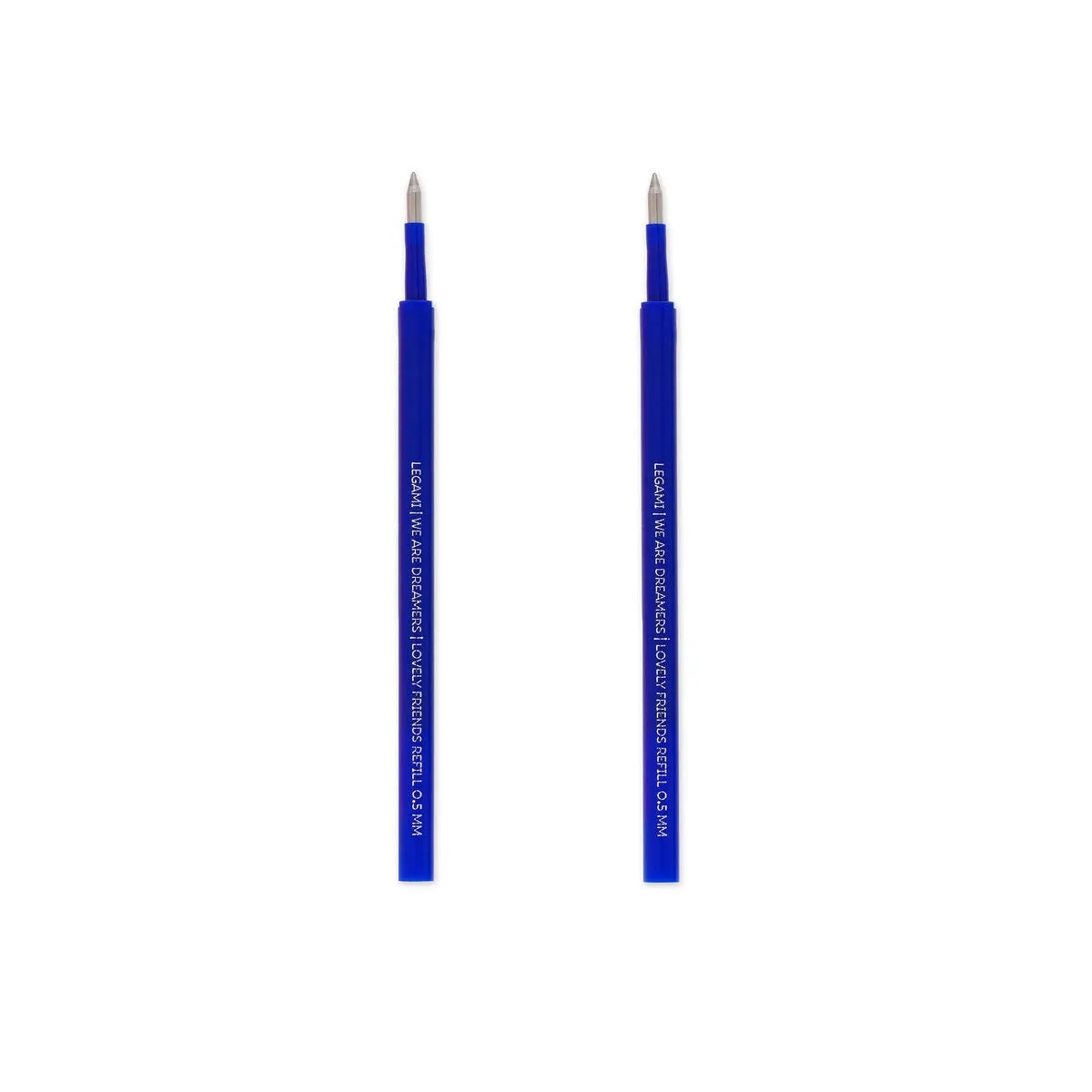 Legami Erasable Lovely Friends Gel Pen Refills - 2 Pack - Blue