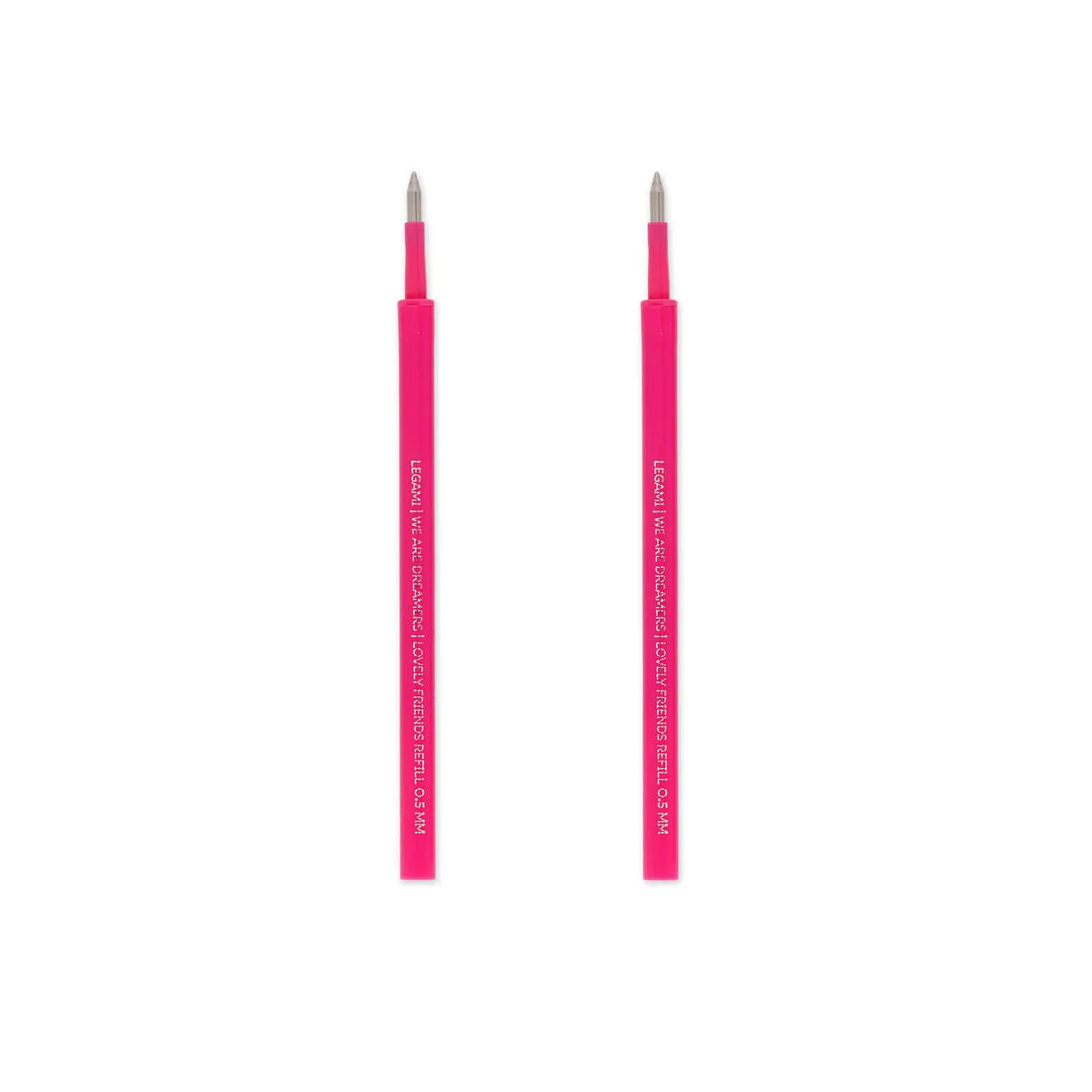 Legami Erasable Lovely Friends Gel Pen Refills - 2 Pack - Pink